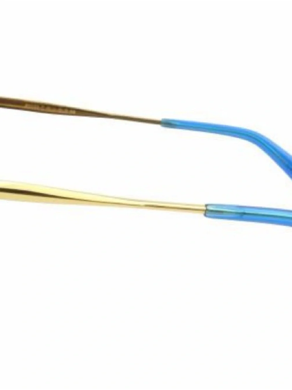 DITA Stormy Blue Frame Sunglasses with Gold Accents